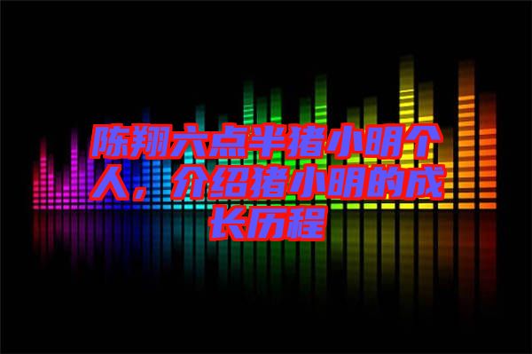 陳翔六點(diǎn)半豬小明個(gè)人，介紹豬小明的成長(zhǎng)歷程