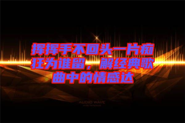 揮揮手不回頭一片癡狂為誰留，解經(jīng)典歌曲中的情感達