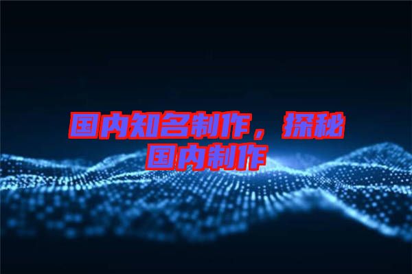 國內(nèi)知名制作，探秘國內(nèi)制作